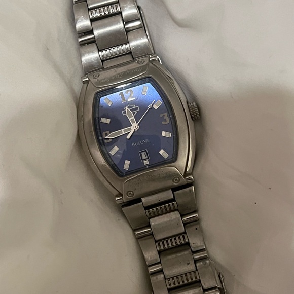 Bulova Other - Bulova Silver and Blue Watch
